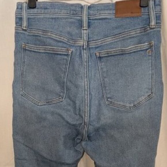 Madewell 10" High-Rise Skinny Jeans Hamden Wash Light Waisted Retro Denim Pant 8 - Picture 9 of 11